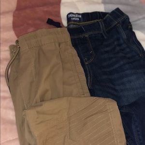 Levi citizens jeans/ stretchy waist & khaki jogger